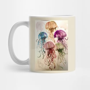 Watercolor jellyfish Mug